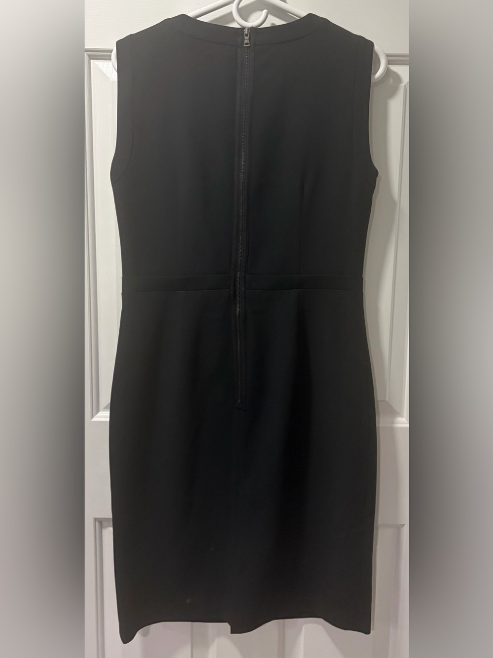 BCBGMaxAzria Black Cocktail Sheath Dress with Lace Mesh Keyhole Detailing - 10 - Picture 2 of 9